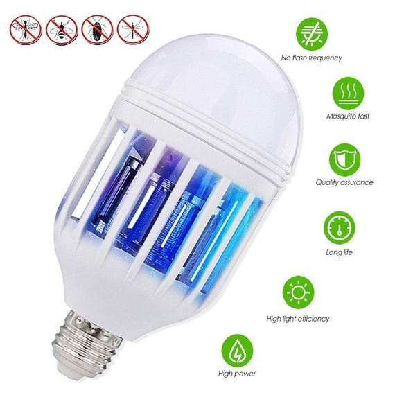 Світлодіодна лампа відлякувач від комарів Mosquito Killer Lamp, 15Вт | Зображення 1