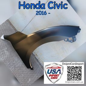 Honda Civic с 2016 левое переднее крыло, 60261TBAA00ZZ