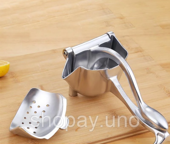 Ручная соковыжималка - пресс для фруктов и цитрусовых Hand Juicer металлическая с зажимом | Зображення 5
