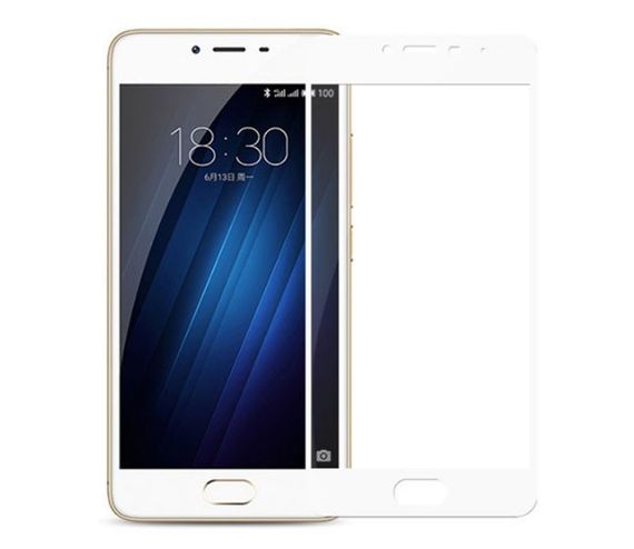 Full Cover защитное стекло для Meizu M3 / M3s - White