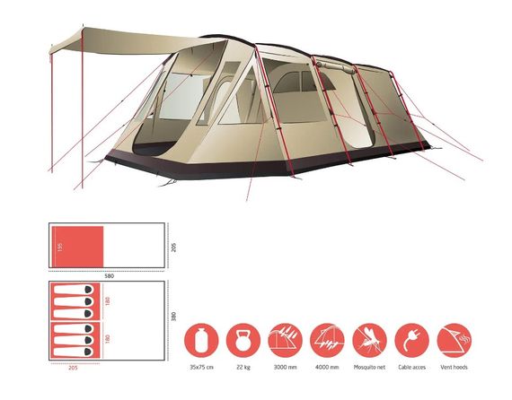 Намет Grand Canyon Dolomiti 6 Mojave Desert (330034) (DAS302050) | Зображення 9