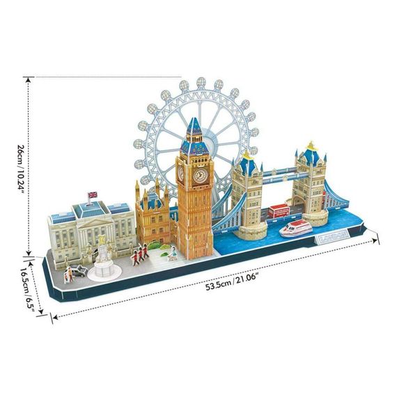 Пазл Cubic Fun Тривимірний пазл CityLine London (MC253h) | Зображення 1