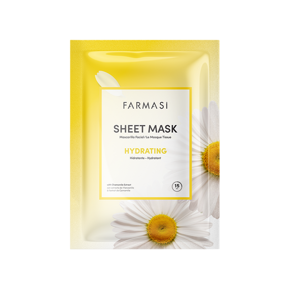 Увлажняющая тканевая маска для лица с ромашкой Farmasi | Зображення 4
