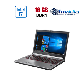 Мобільна робоча станція Fujitsu Celsius H760 / 15.6" (1920x1080) IPS / Intel Core i7-6820HQ (4 (8) ядра по 2.7 - 3.6 GHz) / 16 GB DDR4 / 512 GB SSD / nVidia Quadro M1000M, 2 GB GDDR5, 128-bit / WebCam б/в