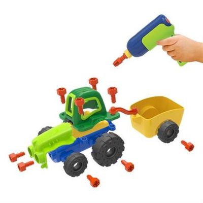 Конструктор EDU-Toys Трактор з інструментами (JS030) | Зображення 3