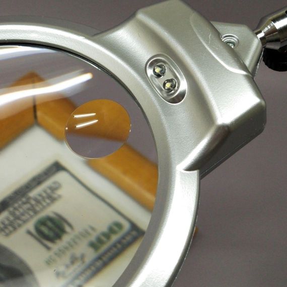 Лупа з підсвічуванням на струбцині 2LED - діаметр лінзи 130 мм | Зображення 6