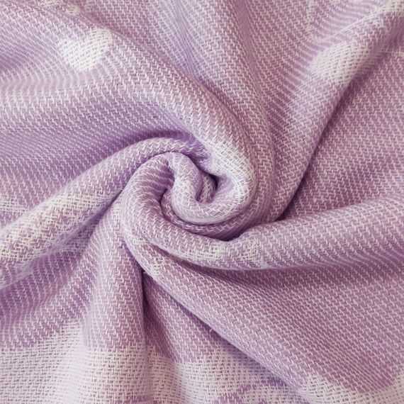 Плед бавовняний Собаки ліловий Love You 140 x 200 см | Зображення 2