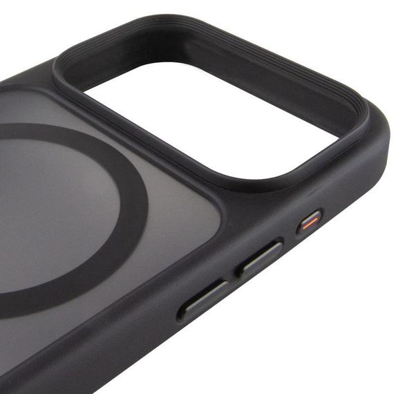 TPU+PC чохол Metal Buttons with MagSafe для Apple iPhone 17 Pro (6.3") Чорний / Black | Зображення 3