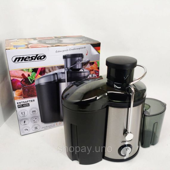 Соковитискач відцентровий Mesko MS 4126b 600Вт | Зображення 3