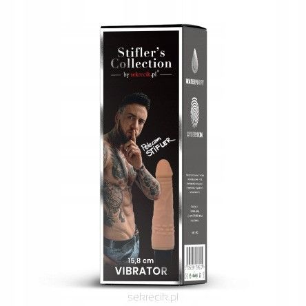 Вібратор реалістичний Stiflers Collection бежевий, 15.8 х 4.5 см Sex Aura | Зображення 5