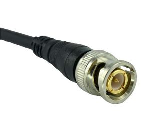 Разъем питания двужильный BNC-M=> кабель длиной 15см,Black,OEM Q50
