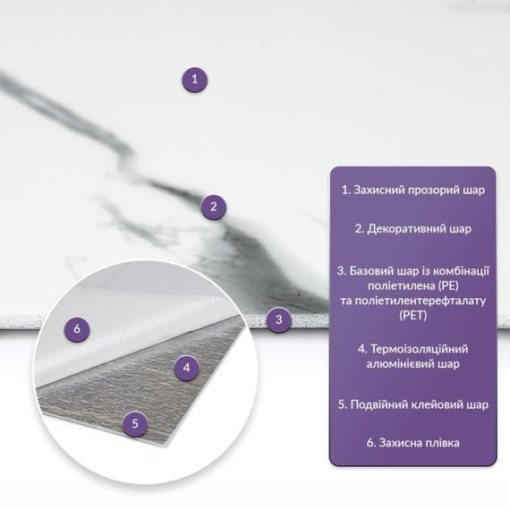 Самоклеюча стінова PET плитка 600*300*2mm (D) SW-00001684 | Зображення 1