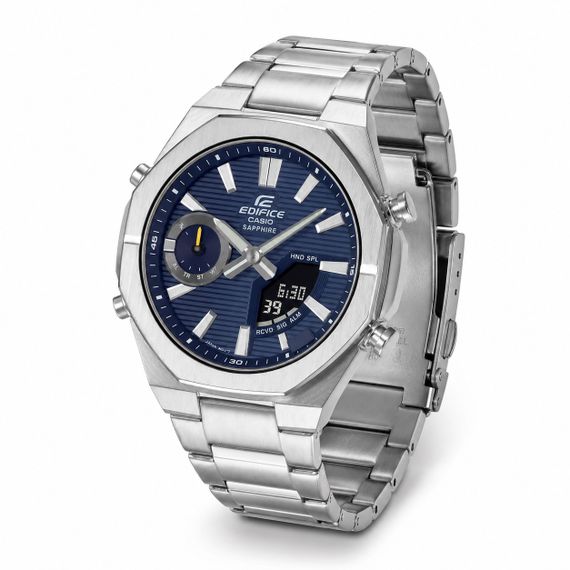 Чоловічий годинник Casio Edifice ECB-S10D-2A з Bluetooth, сапфіровим склом та сонячною батареєю