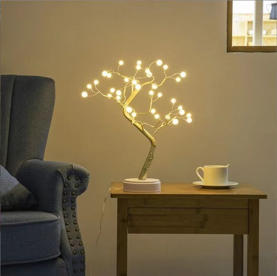 Настільний декоративний світильник Bonsai Tree · LED нічник лампа Дерево | Зображення 2