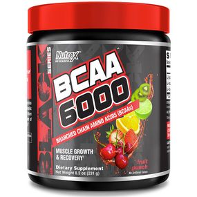Амінокислота BCAA для спорту Nutrex BCAA 6000 255 g /30 servings/ Fruit Punch