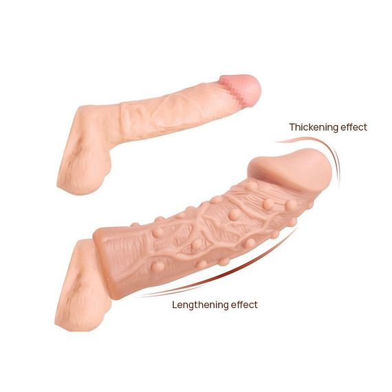 Насадка на член Kokos Extreme Sleeve ES.06 розмір S, потовщувальна, стимулюючий рельєф | Зображення 1