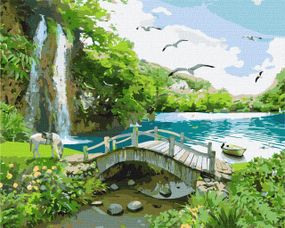 Картина за номерами "Райська бухта" KHO2860 40х50