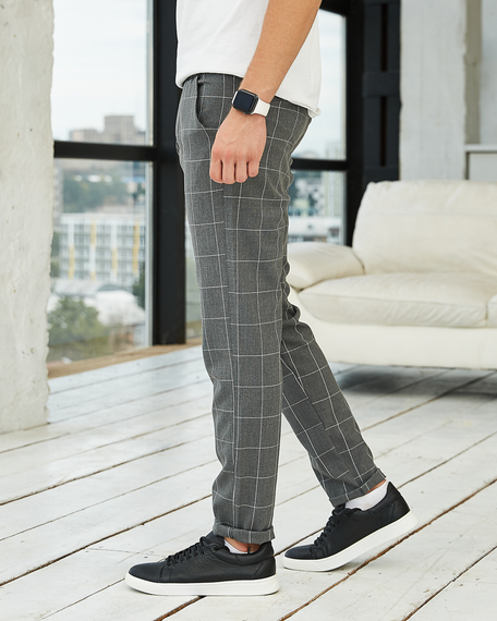 Штани сірий квадрат сірий S | Зображення 6