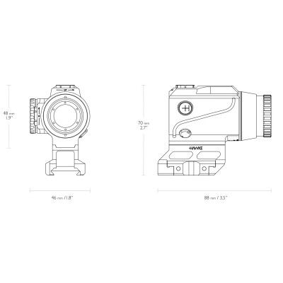 Коллиматорный прицел Hawke Prism Sight 1x15 сітка Speed Dot 3 MOA (12050) | Зображення 5