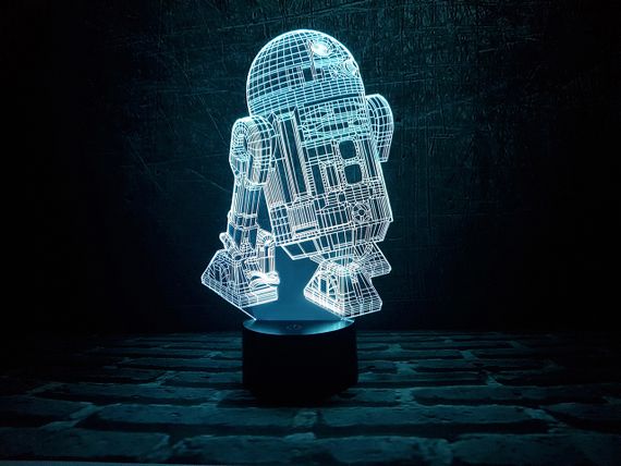 Змінна пластина для 3D каганця "R2D2" 3DTOYSLAMP