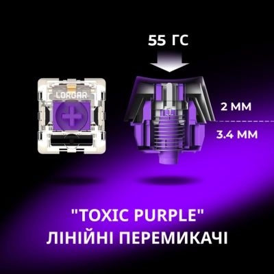 Клавиатура Lorgar KBP70TKLW Wireless TKL Mechanical Pro UA Beige (LRG-KBP70TKLW-RT-US) | Зображення 3