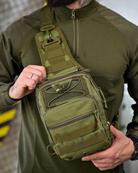 Тактична сумка нагрудна laser oliva ПП4627