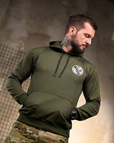 Мілiтарi Худі Prepare for Battle олива РП7394 | Зображення 3