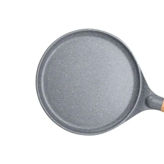 Алюмінієва сковорода для млинців з мармуровим антипригарним покриттям Ø 24 см, товсте дно MGC сірий HP-4-428G | Зображення 3
