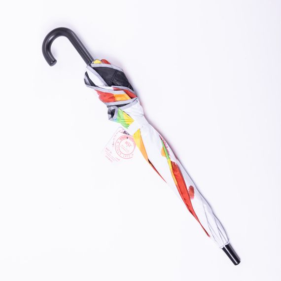 Парасолька дитяча механічна елегантна з принтом міцна надійна з поліестеру діаметр 90 см Білий HP-23-13W | Зображення 1