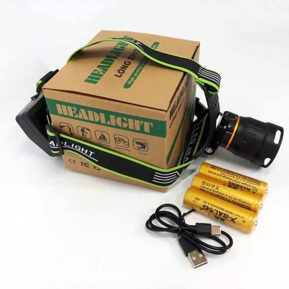 Світлодіодний ліхтар з кріпленням на голову Bailong, Наголовний ліхтар, Ліхтарик налобник GI-59 | Зображення 6