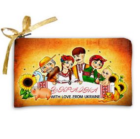 Косметичка жіноча Україна 20х12 см (K_KU011)