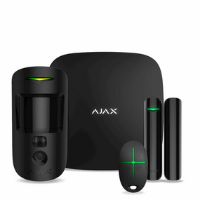 Комплект беспроводной сигнализации Ajax StarterKit Cam black (Hub