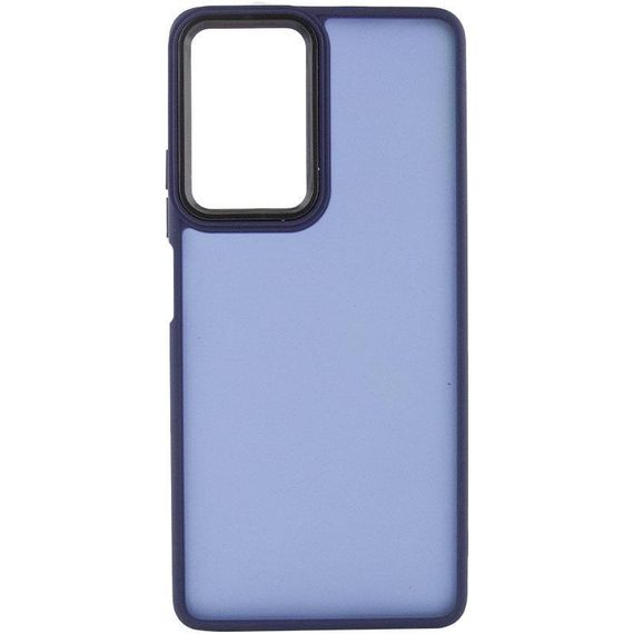 Чехол TPU+PC Lyon Frosted для Xiaomi Redmi 15 (Global) Navy Blue | Зображення 1