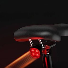 Велофонарь с системой старт/стоп аккумуляторный влагоустойчивый FY-328S-4LED Черный