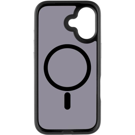 TPU+PC чохол Metal Buttons with Magnetic Fit для Apple iPhone 17 (6.3") Чорний / Black | Зображення 2
