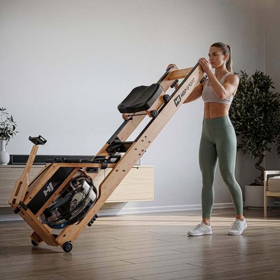 Гребний тренажер Hop-Sport HS-200WR Aquen | Зображення 6