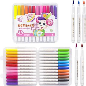 Детские Фломастеры "Water color pen" 228-24(Pink) 24 цвета