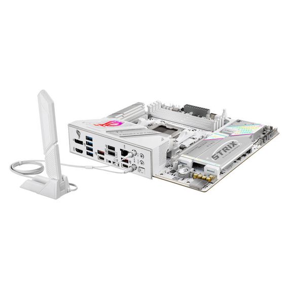 Материнcкая плата ASUS ROG STRIX B850-G GAMING WIFI sAM5 B850 4xDDR5 M.2 HDMI DP WiFi BT mATX белий 90MB1M30-M0EAY0 | Зображення 8