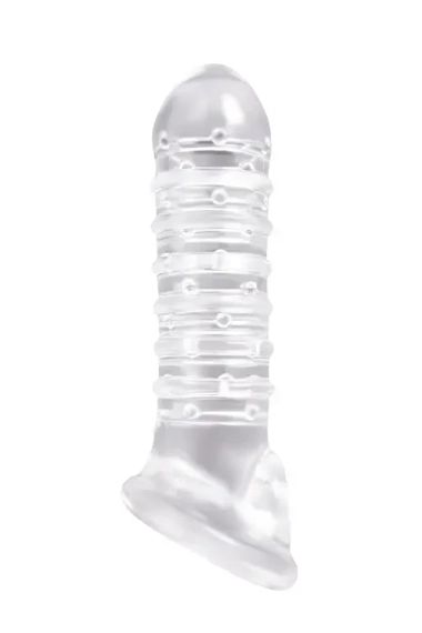 Насадка на пеніс, що подовжує RENEGADE RIBBED EXTENSION CLEAR sexstyle