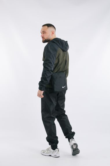 Комплект чоловічий Nike: анорак "House" чорний з хакі + штани "President" чорні + барсетка чорна L (1629797353/2) | Зображення 4