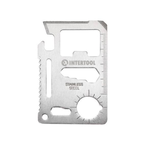 Картка мультитул 11 в1 INTERTOOL HT-05891