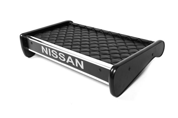 Полка на панель (2001-2010, Черная с черной строчкой) для Nissan Primastar | Зображення 1