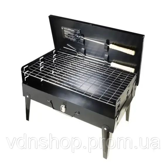 Складаний мангал для барбекю Supretto чемодан переносний компактний CA-07 | Зображення 1