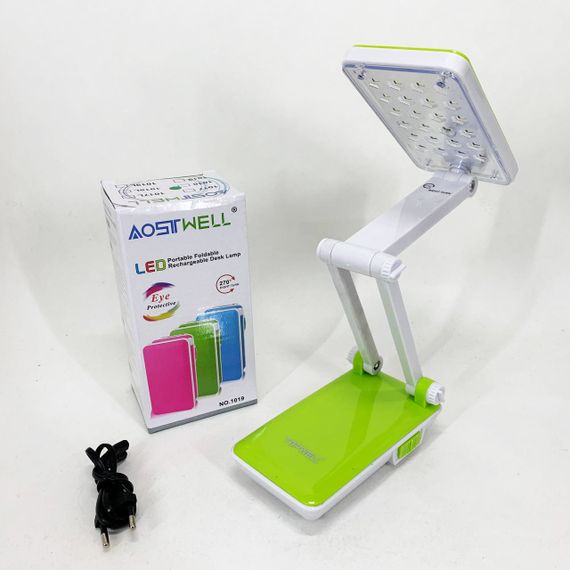 Настільна лампа Topwell 1019 Синя акумуляторна світлодіодна регуляція рівня нахилу. Колір: зелений AT-56 | Зображення 5