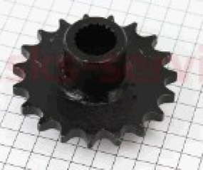 Зірка  квадроцикл задня ATV приводна, шліцева 428-19T (втулка d=20mm, L=48mm)