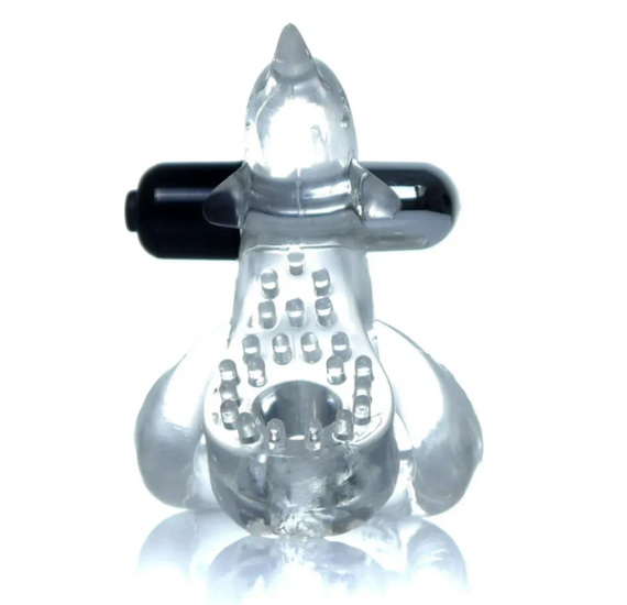 Эрекционное виброкольцо BOSS - Dolphin Vibro CockRing Clear, BS6700050 Sex Aura | Зображення 3