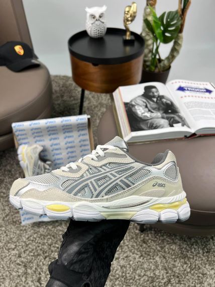 Кросівки ASICS Gel-NYC Grey Silver Yellow (замша , текстиль) весна / літо / осінь 41 | Зображення 1