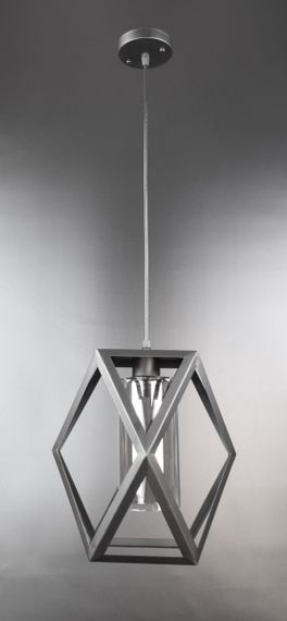 Люстра підвісна LOFT на 1 лампочку 25955 Чорний 40-95х28х28 см.