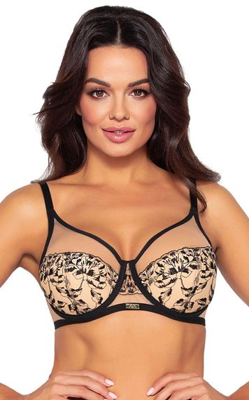 Бюстгальтер полумягкий Ava Retro AV 2060 Телесно-черный 95C