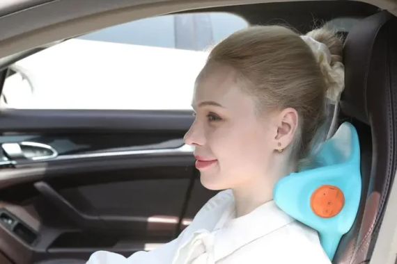 Електричний масажер для шиї LY-471 SPIN PILLOW для зняття м'язової напруги | Зображення 3